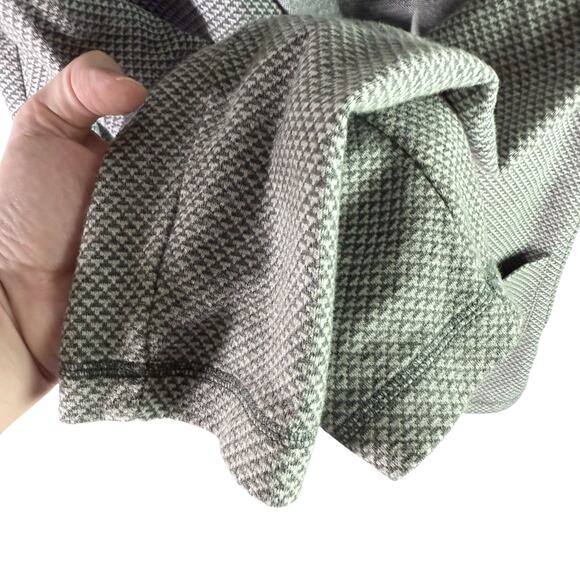 T By Talbots Women's Medium Gray Asymmetrical Zip Moto Sweater Jacket Athleisure - Picture 9 of 10